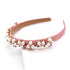 Serre-tête à ornements floraux en perles et strass Sienna